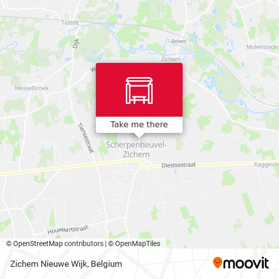 Zichem Nieuwe Wijk map