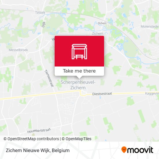 Zichem Nieuwe Wijk map
