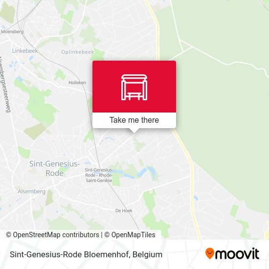 Sint-Genesius-Rode Bloemenhof map