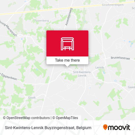 Sint-Kwintens-Lennik Buyzingenstraat plan