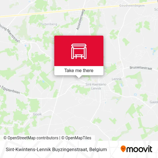 Sint-Kwintens-Lennik Buyzingenstraat map