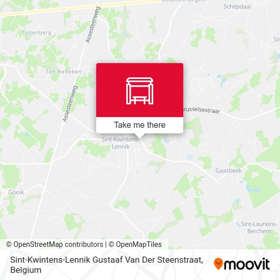 Sint-Kwintens-Lennik Gustaaf Van Der Steenstraat map