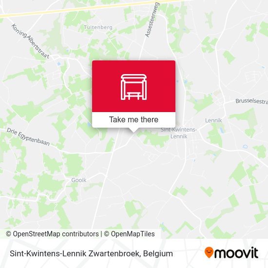 Sint-Kwintens-Lennik Zwartenbroek map