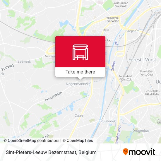 Sint-Pieters-Leeuw Bezemstraat plan