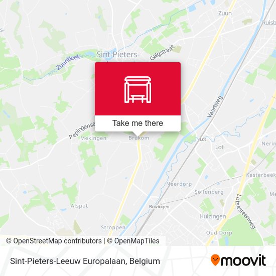 Sint-Pieters-Leeuw Europalaan map