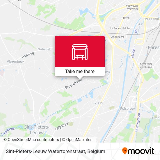 Sint-Pieters-Leeuw Watertorenstraat map