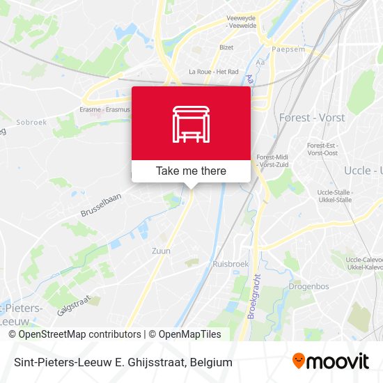 Sint-Pieters-Leeuw E. Ghijsstraat map