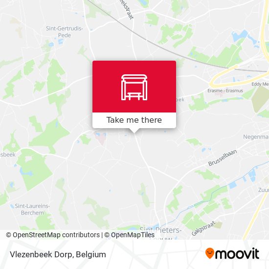 Vlezenbeek Dorp map