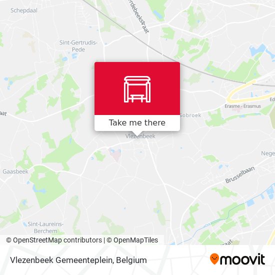 Vlezenbeek Gemeenteplein plan