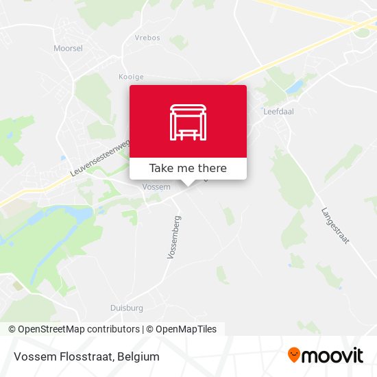 Vossem Flosstraat map