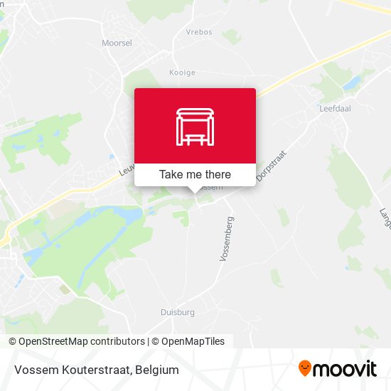 Vossem Kouterstraat plan