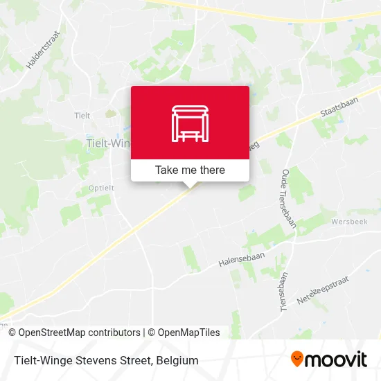 Tielt-Winge Stevens Street map