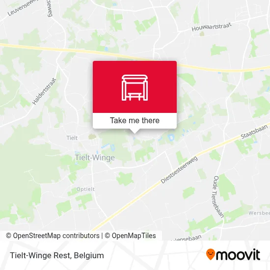 Tielt-Winge Rest map