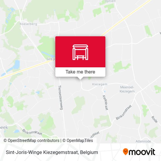 Sint-Joris-Winge Kiezegemstraat map