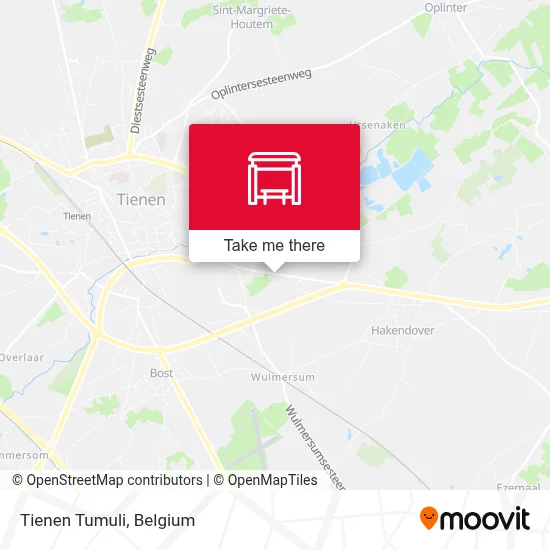 Tienen Tumuli map