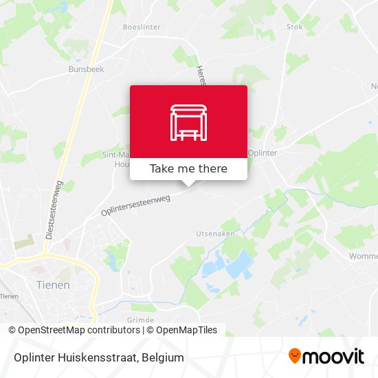 Oplinter Huiskensstraat map