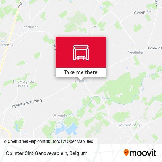 Oplinter Sint-Genovevaplein map