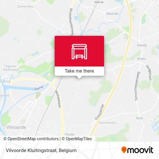 Vilvoorde Kluitingstraat map