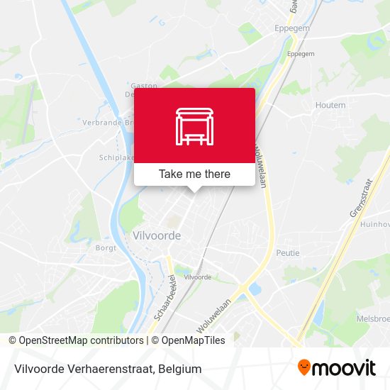 Vilvoorde Verhaerenstraat map
