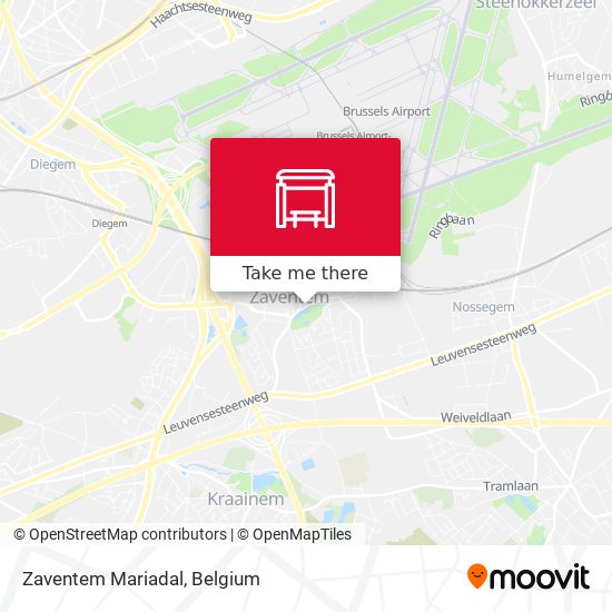 Zaventem Mariadal map