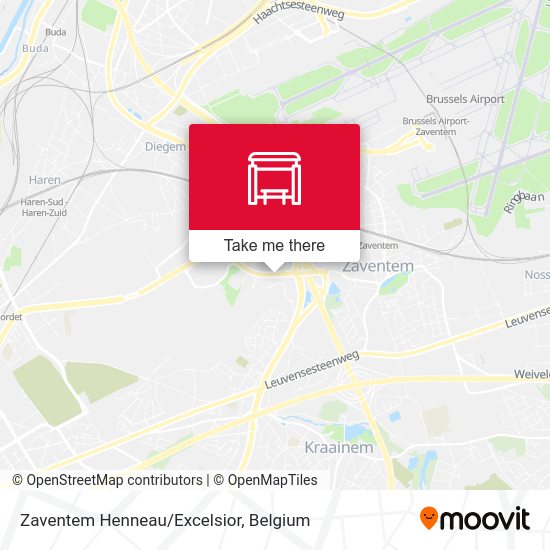 Zaventem Henneau/Excelsior map