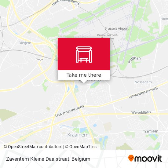 Zaventem Kleine Daalstraat map