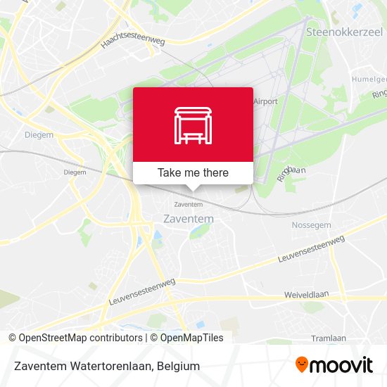 Zaventem Watertorenlaan map