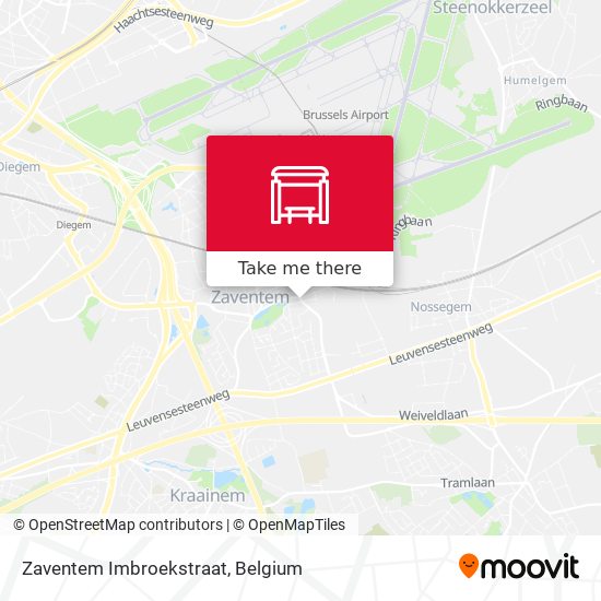 Zaventem Imbroekstraat map