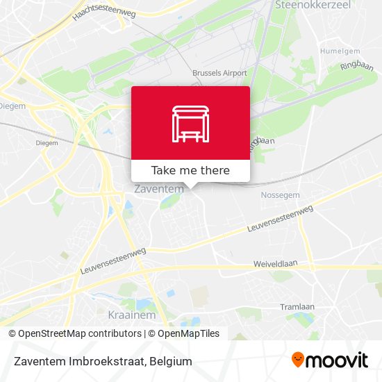 Zaventem Imbroekstraat plan