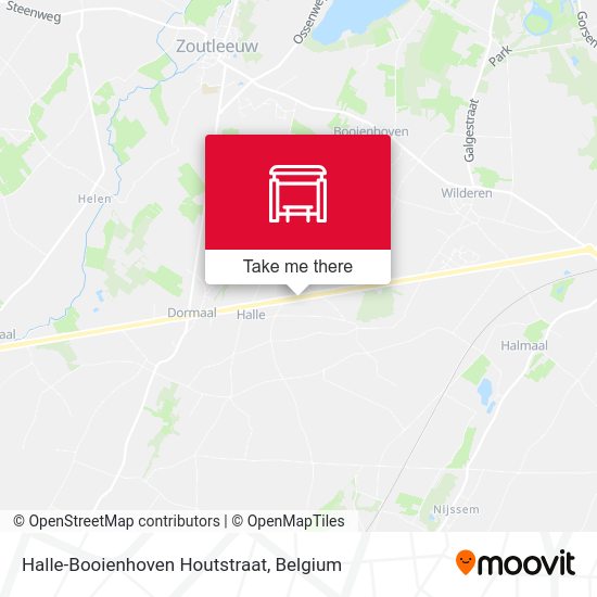 Halle-Booienhoven Houtstraat plan
