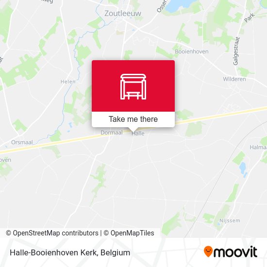 Halle-Booienhoven Kerk plan