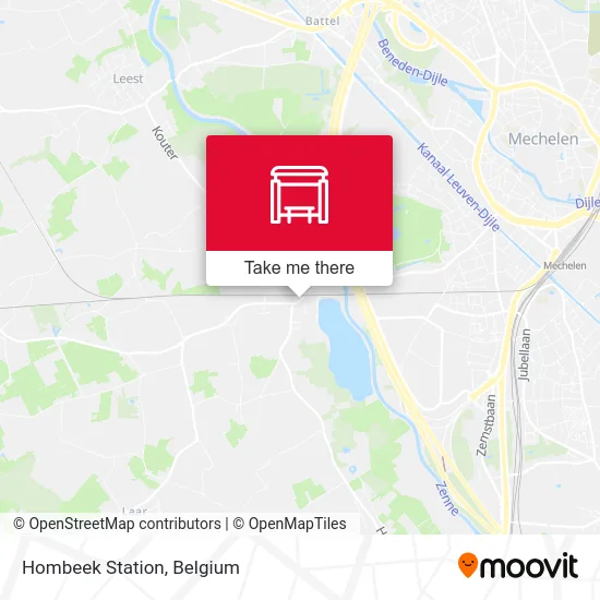 Hombeek Station map