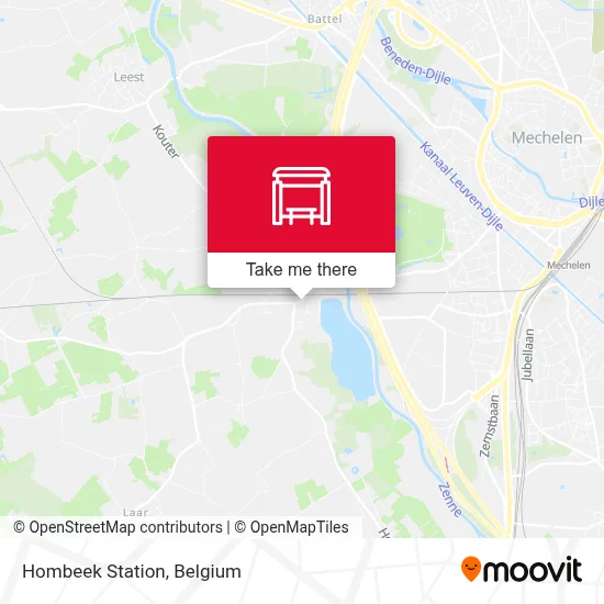 Hombeek Station map