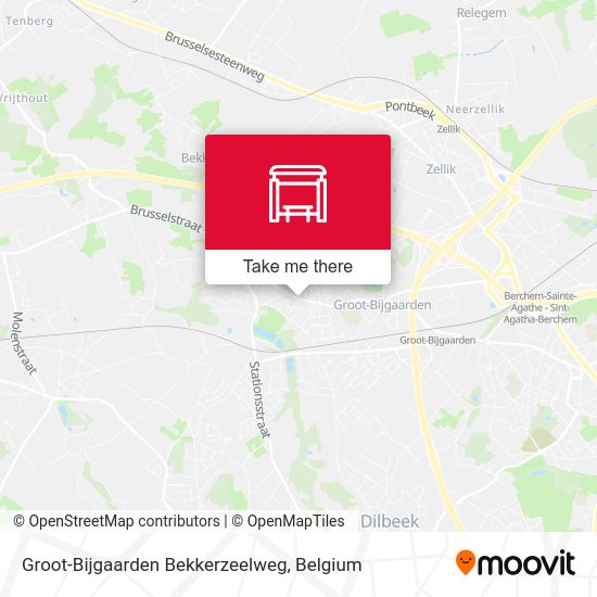 Groot-Bijgaarden Bekkerzeelweg map