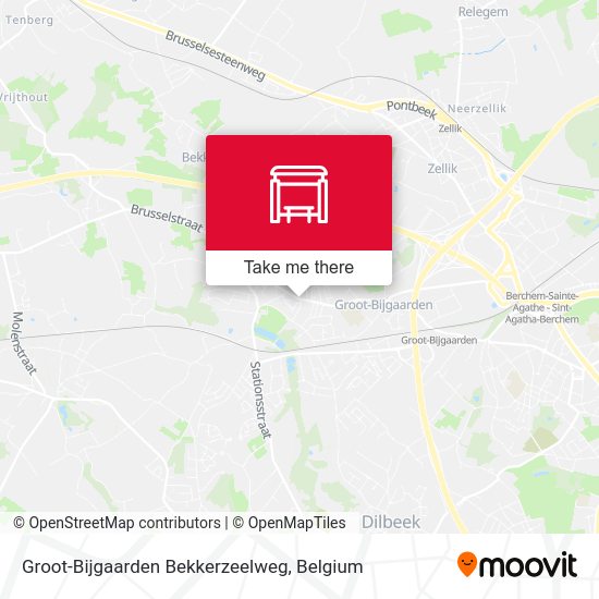 Groot-Bijgaarden Bekkerzeelweg plan