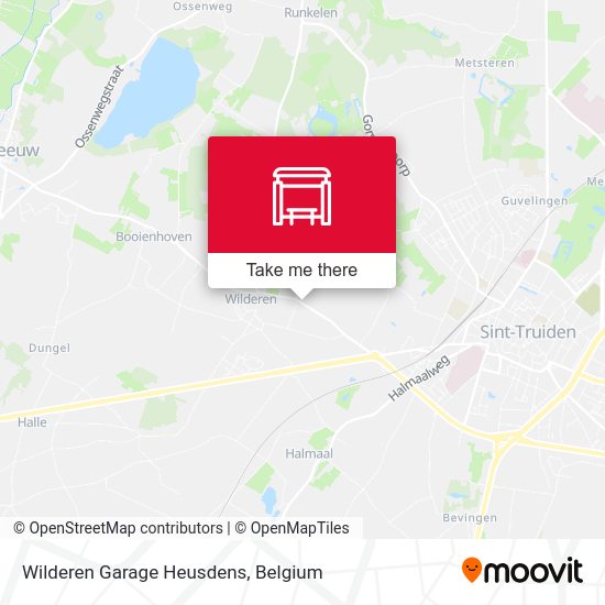 Wilderen Garage Heusdens map