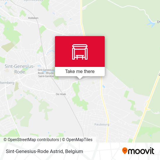 Sint-Genesius-Rode Astrid map