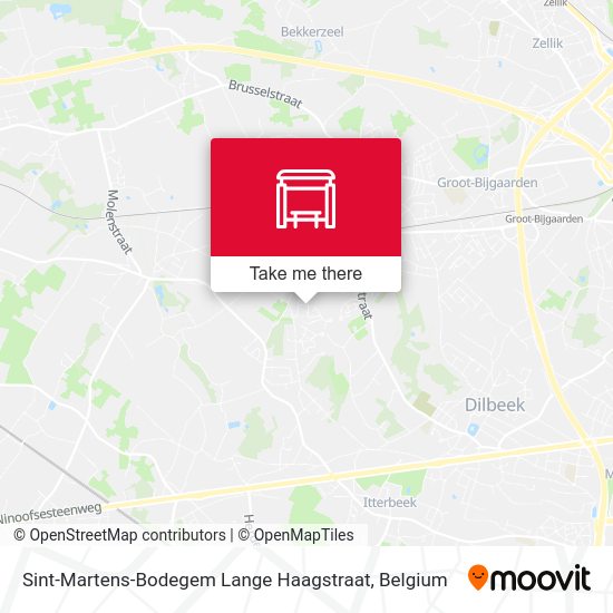 Sint-Martens-Bodegem Lange Haagstraat plan