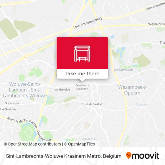 Sint-Lambrechts-Woluwe Kraainem Metro map