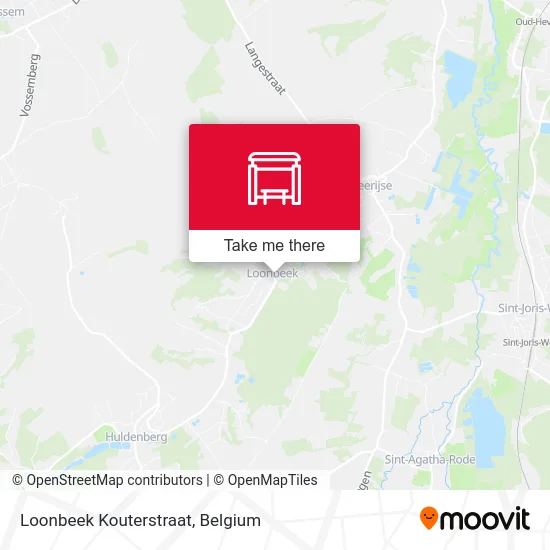 Loonbeek Kouter Street map