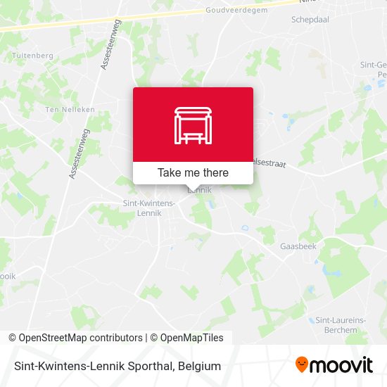 Sint-Kwintens-Lennik Sporthal map