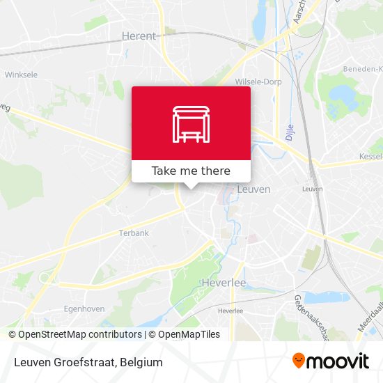 Leuven Groefstraat map