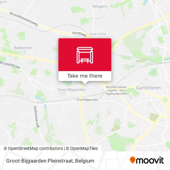 Groot-Bijgaarden Pleinstraat map