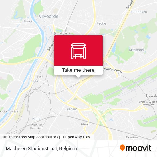 Machelen Stadionstraat map