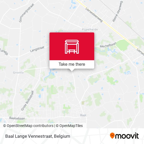 Baal Lange Vennestraat map