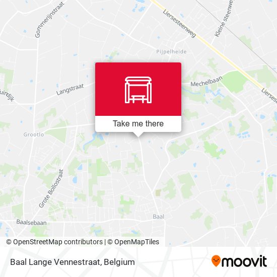 Baal Lange Vennestraat plan