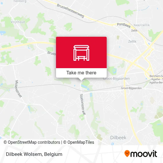 Dilbeek Wolsem map