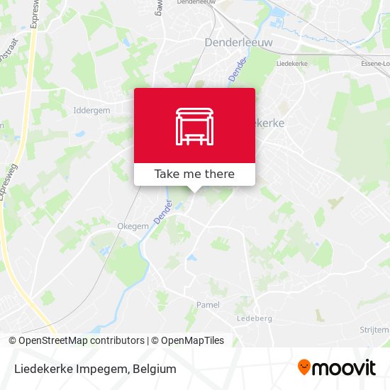 Liedekerke Impegem map