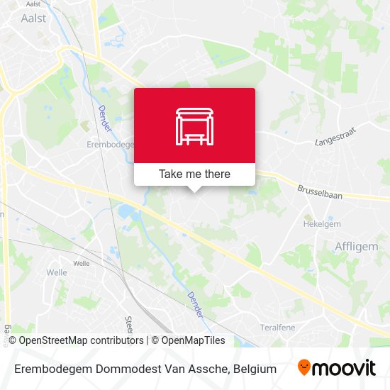 Erembodegem Dommodest Van Assche map