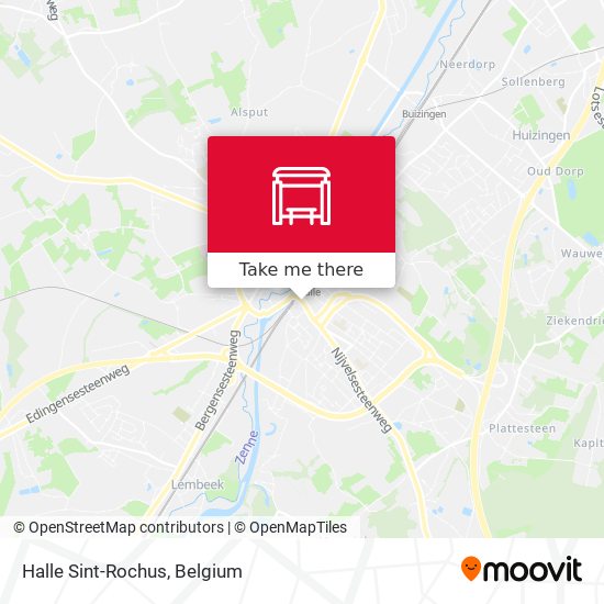 Halle Sint-Rochus map